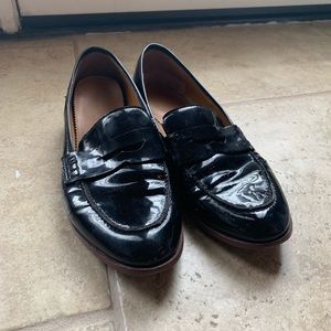 Franco Sarto Black Leather Women’s Loafers